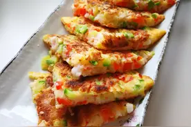 3种快手蔬菜饼，不和面不揉面，适合减肥吃，也适合小朋友吃图片