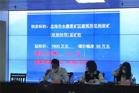 4.13亿元！漳州高新区水磨里矿山成功竞拍图片
