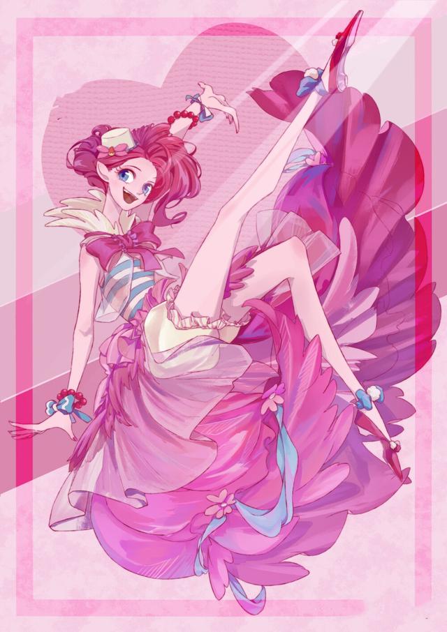 小马宝莉拟人作品又出新作，珍奇像出嫁公主，碧琪的美腿比人还高