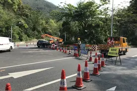 梧桐山隧道口横梁顺利拆除！图片