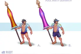 LOL：泳池皇子大招最初有4种方案，拳头公布泳池概念设计图图片