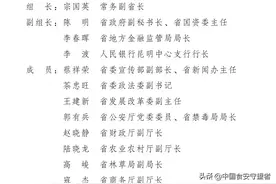 云南省人民政府办公厅关于调整云南省金融工作领导小组组成人员的通知图片