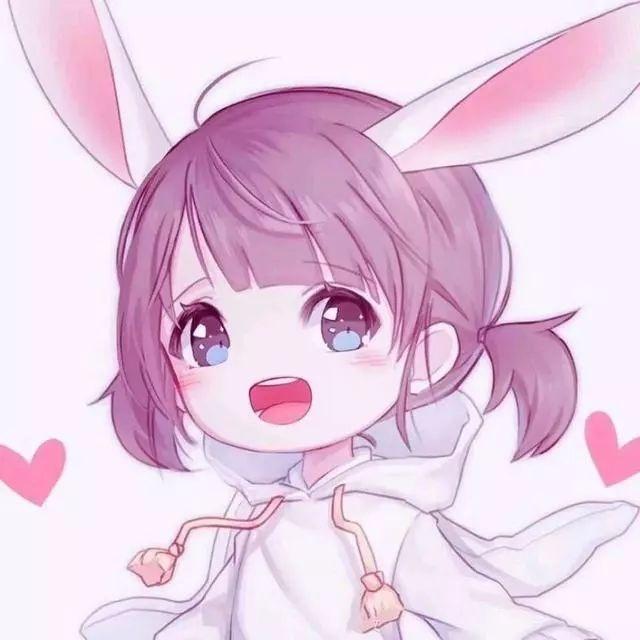 整体粉粉嫩嫩的,人物脸上的笑容干净耀眼,很有感染力,头上的兔子耳朵