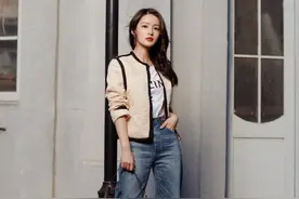 李沁的牛仔裤穿搭，可御姐可少女，非常值得借鉴图片