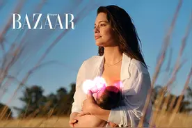 大码超模哺乳照惹争议，阿什利不惧舆论，素颜与老公外出心情好图片