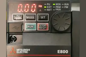 三菱变频器面板控制实操图片