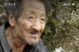 孙子抖音刷到失踪9年的爷爷在山里艰难度日，发布者:没有炒作，事件真实存在!图片