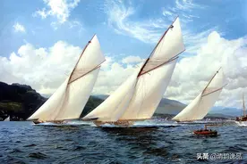 英国画家，约翰·史蒂芬杜斯，油画笔下的扬帆大海图片