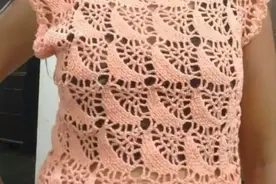 「针织作品」27款花式棉钩针蕾丝图案背心上衣图片