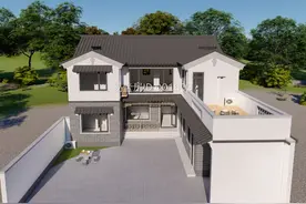 匠心千年古韵，二层农村小别墅住宅，15×20米大美中式合院图片