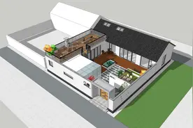 1层新中式宅院/3室1厅2卫1厨1储物1设备/储物2休息区1露台图片