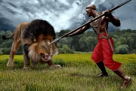 为何作为草原之王的狮子，会害怕马赛人？请看下马赛人的段位图片