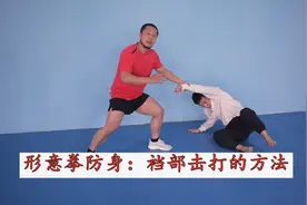 庞超传统武术裆部打法：控制重心上惊下取图片