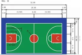 私人小型篮球场半场尺寸与建造成本图片