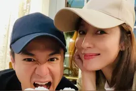 TVB前花旦杨茜尧为罗子溢庆生，贴头合照显甜蜜，女儿眉眼像妈妈图片