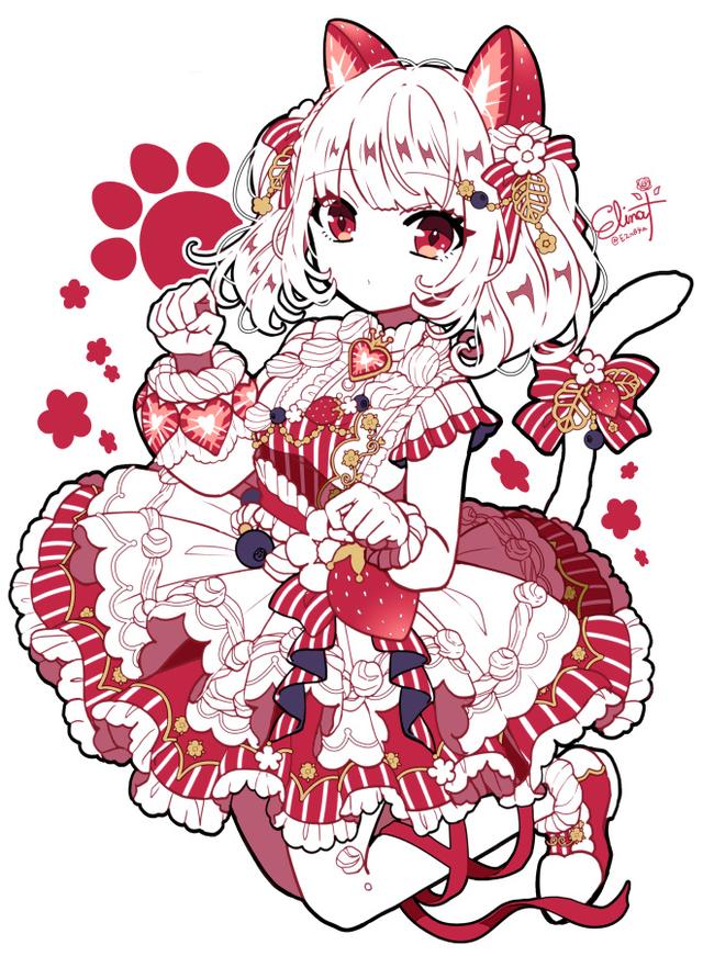 不得不说,这位画师绘制的二次元美少女太过于可爱,简直糖分超标,你