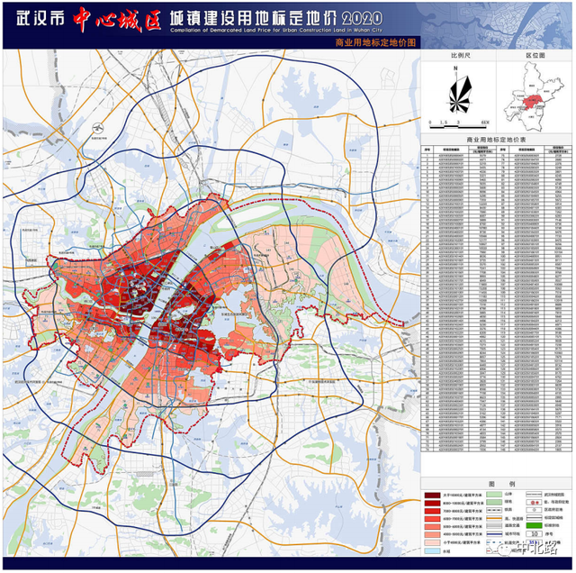 武汉土地：8月1日起施行！中心城区 光谷 经开(汉南)施行新基准地价