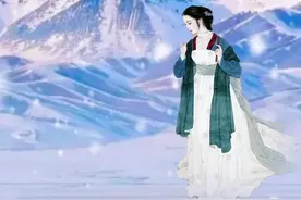 立冬《邂逅》雪中的雪白图片