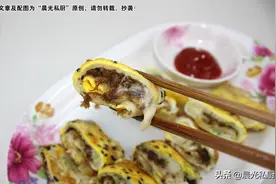 肉松蛋饼，10分钟搞定营养又美味的早餐，媲美早餐店的鸡蛋卷饼图片