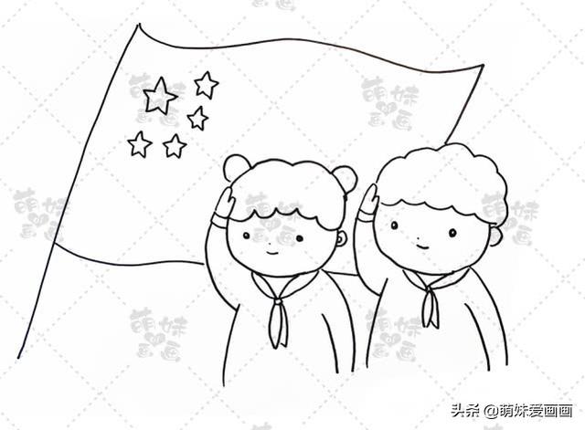 国庆节学画卡通人物简笔画，你喜欢哪一个呢？