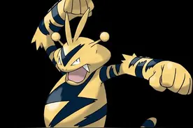 《神奇宝贝图鉴》No.125：黑夜中的青眼白虎——电击兽图片