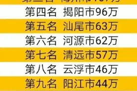 广东13市人口净流出合计847万，其中三个市超100万图片