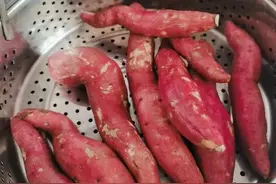 油炸红薯丸子图片