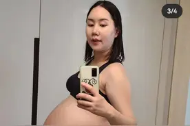 韩女星怀三胞胎体重达200斤！出行只能坐轮椅，每天侧睡缓解疼痛图片