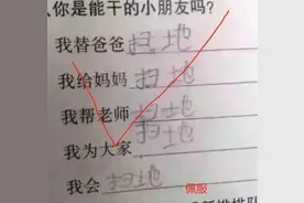 "最懒小学生"走红，作业让老师无奈：给对不甘心，判错不合理图片