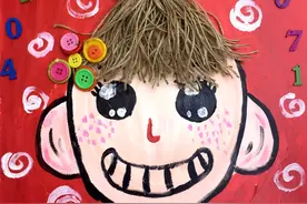 儿童创意美术教育：人物画——小真的长头发图片