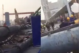 南昌地铁4号线坛子口站工地桩机发生倒塌 系工人违规操作视频封面