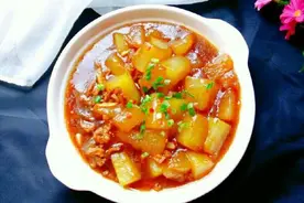 入口即化的肉末烧冬瓜，嘴再馋也不怕，好吃还吃不胖图片