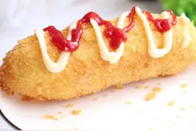 自制芝士热狗棒，只要掌握这几点，你也能做出酥脆拉丝的网红小吃图片