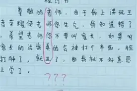 小学生被罚写“检讨书”，字里行间看似反省，却逃不过老师法眼图片