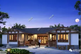 回农村15万建三合院，有个院子种菜养鸡鸭，看了心动不？图片