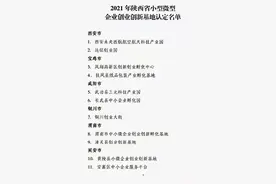 喜报！未央西航航空科技产业园获得省级示范标准认定图片