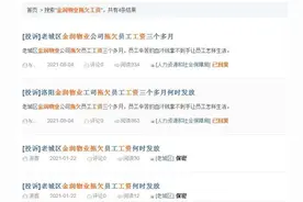 员工遭欠薪仨月没工资，河南金润物业：已垫资近千万，垫不动了图片