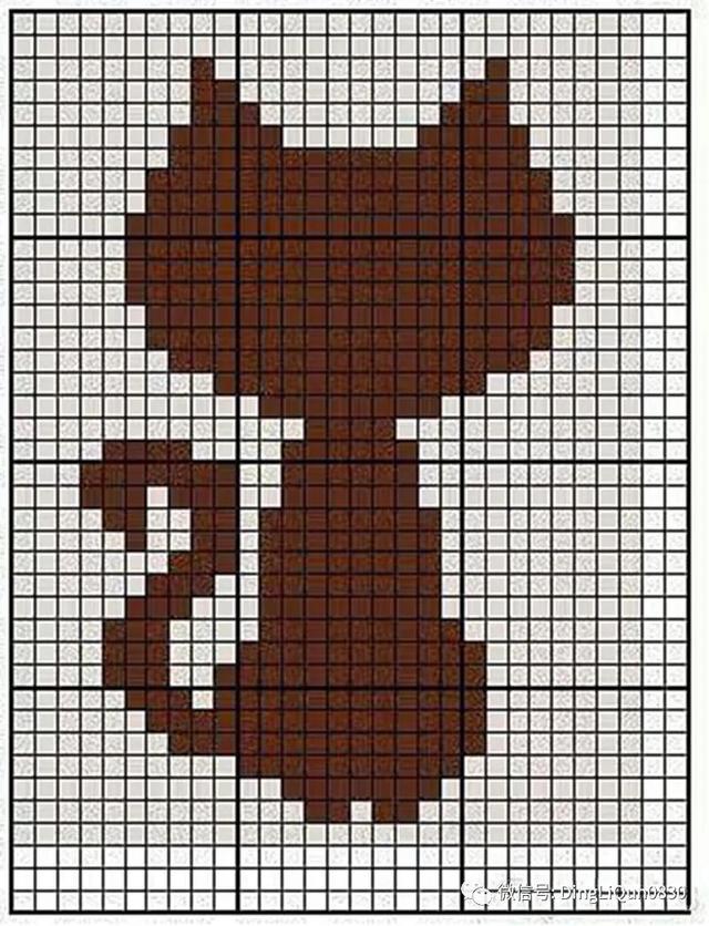 毛线钩织动物图解大全 「针织图解」17个关于猫咪的图案,可用于编织或