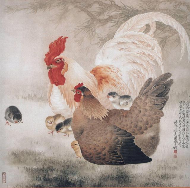 冯英杰工笔画选(鸡)