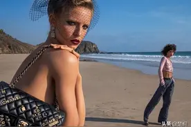 美国超模艾比·查姆宾，4月《V》杂志香奈儿宣传摄影图片