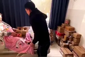 为让孕妻“拆个够”，丈夫买一屋快递哄开心，妻子直言：挺管用图片