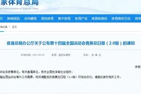 2.0版来了！十四运会竞赛总日程发布图片