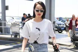 宋茜现身机场独自推行李箱，女子力满满图片