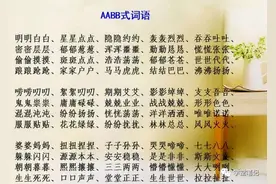语文老师：AABB+ABAB+ABAC+AACC式词语汇总，让孩子背熟图片