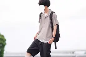 这个裤子没穿好，腿立马短半截，很多男人都在穿图片