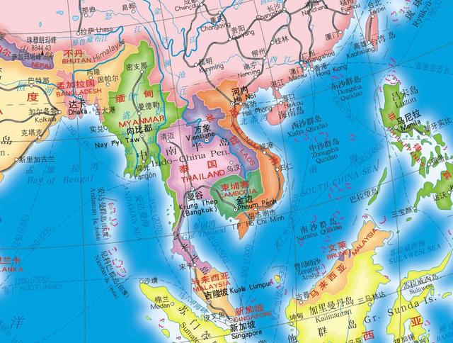 中南半岛地势特征，中南半岛地形图（“中南半岛”的地形特征）