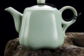 手工汝窑开片大号汝瓷可养茶壶图片
