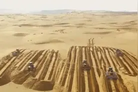中国逆天发明震撼世界，可以让沙漠变土地，太牛了图片