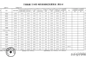 宁韶高速、沩水治理、时代阳光产业园项目房屋拆迁资金张榜公示图片
