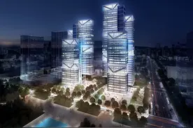 大疆总部大楼最新进展，‘未来派’摩天楼雄姿成形图片